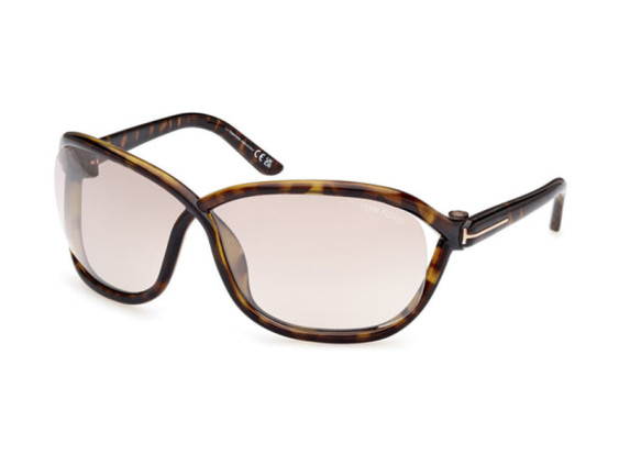 Tom Ford FT1069 52G Dark Havana/Brown Mirror