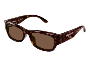 Balenciaga BB0390SK 002 Dark Havana/Brown