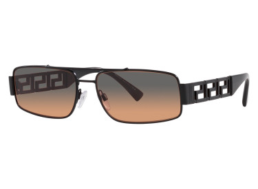 Versace VE2257 126118 Matte Black/Orange Gradient Light Grey