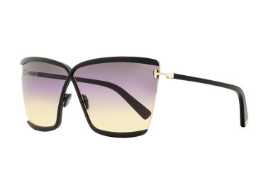 Tom Ford FT0936 01B Shiny Black/Gradient Smoke/Orange and Pink