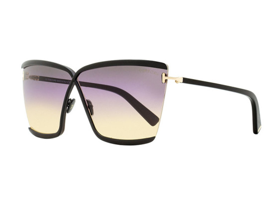 Tom Ford FT0936 01B Shiny Black/Gradient Smoke/Orange and Pink