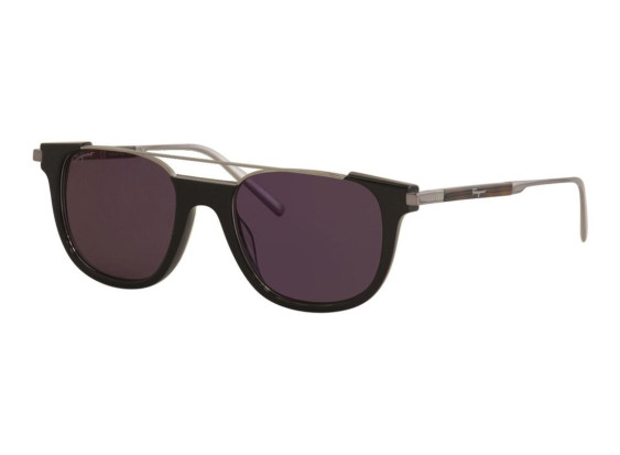 Salvatore Ferragamo SF160S 021 Black Silver Havana/Grey Violet