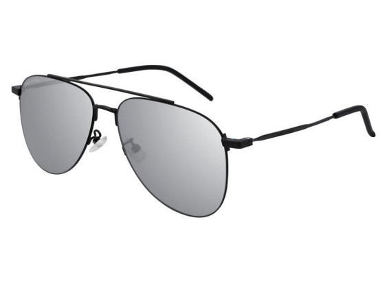 Saint Laurent SL392WIRE 003 Black/Silver Mirror