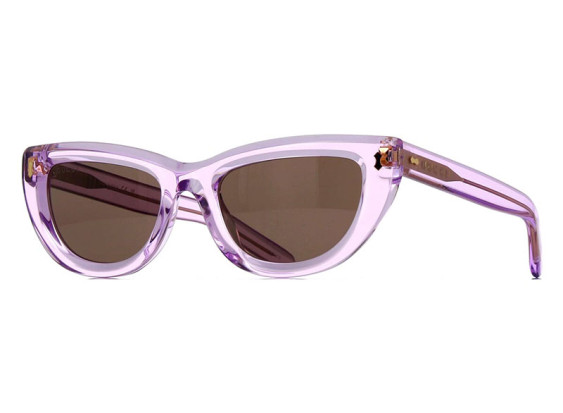 Gucci GG1521S 004 Transparent Lilac/Brown