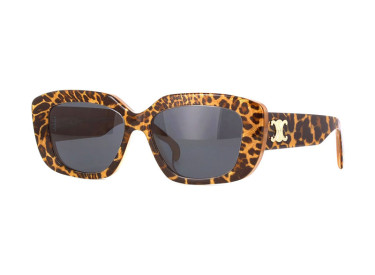 Celine CL40216U 99A Shiny Leopard Print/Grey