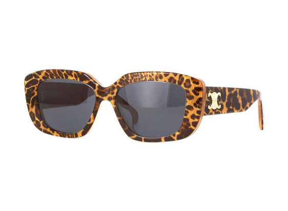 Celine CL40216U 99A Shiny Leopard Print/Grey