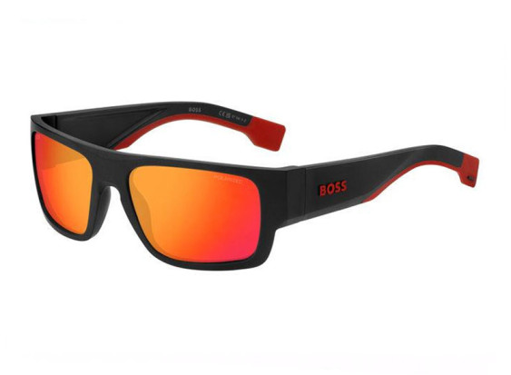 Hugo Boss BOSS 1498/S 0BLX 4F Matte Black/Red/Orange Mirror