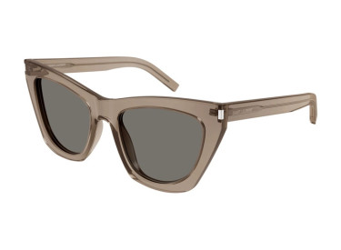 Saint Laurent SL214 KATE 025 Shiny Transparent Brown 55mm