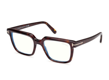 Tom Ford FT5889-B 052 Dark Havana/Clear/Blue-Light Block Lens 53mm