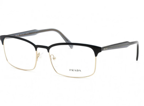 Prada PR54WV VH81O1 Matte Blue/Pale Gold 56mm