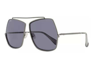 Max Mara MM0006 32N Shiny Gunmetal/Smoke