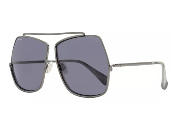Max Mara MM0006 32N Shiny Gunmetal/Smoke