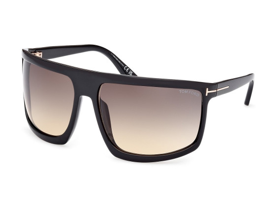 Tom Ford FT1066 01B Shiny Black/Gradient Smoke