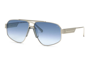 Philipp Plein SPP106M 0579 Polished Palladium/Blue Gradient