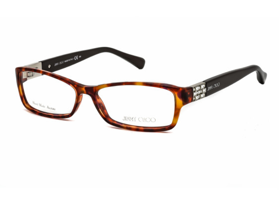 Jimmy Choo JC41 06VI 00 Red Havana Brown 53mm