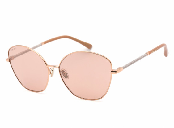 Jimmy Choo MARILIA/G/SK 0BKU 2S Gold Nude / Pink Flash SLV