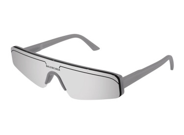 Balenciaga BB0003S 011 Grey/Silver Mirror