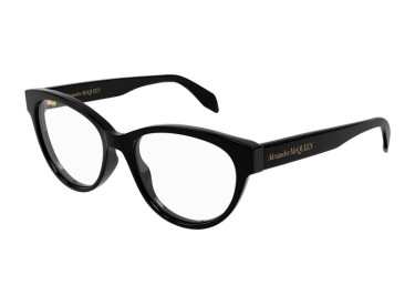 Alexander McQueen AM0359O 001 Shiny Black 52mm
