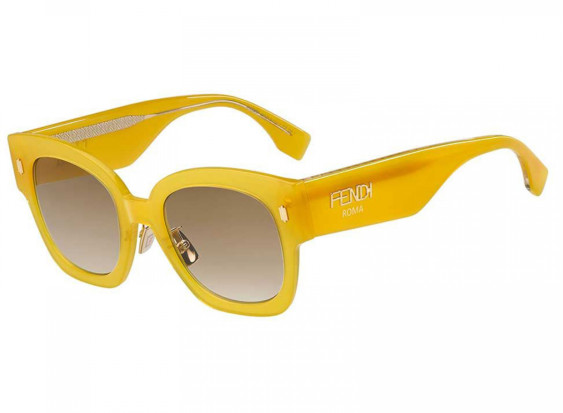 Fendi FF0458/G/S 40G/HA Yellow/Brown