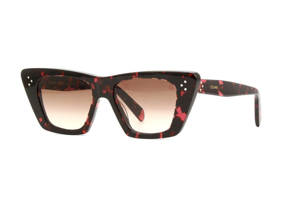 Celine CL40187I 55F Shiny Coloured Havana/Brown Gradient
