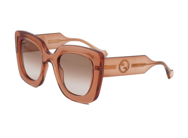 Gucci GG1556S 004 Shiny Brown/Brown Gradient