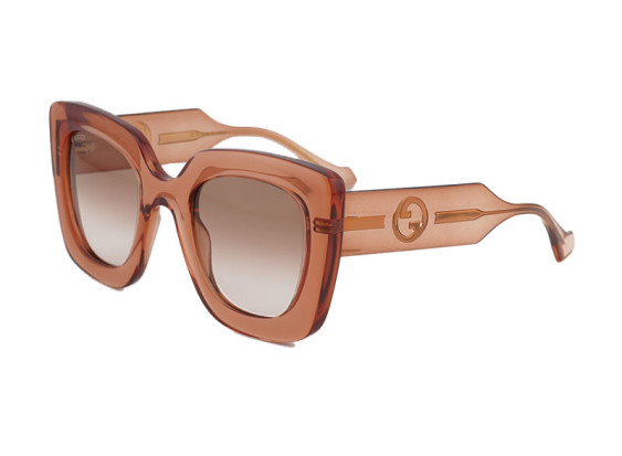 Gucci GG1556S 004 Shiny Brown/Brown Gradient