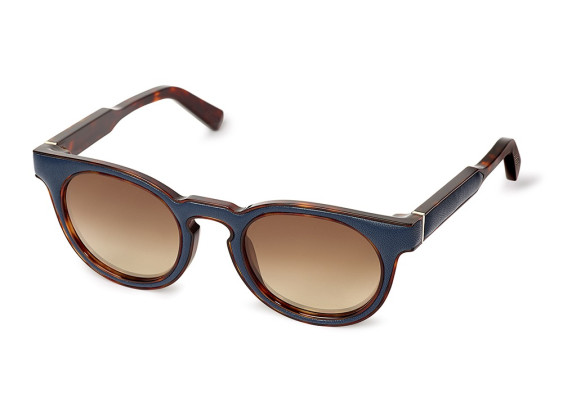 Loewe LW40003U 54G Blue Leather/Brown Mirror