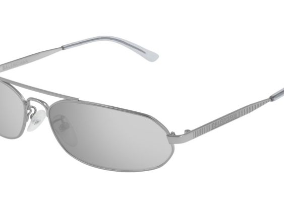 Balenciaga BB0010S 005 Silver/Silver