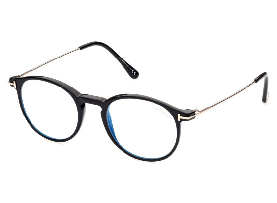 Tom Ford FT5759-B 001 Shiny Black/Shiny Rose Gold 51mm