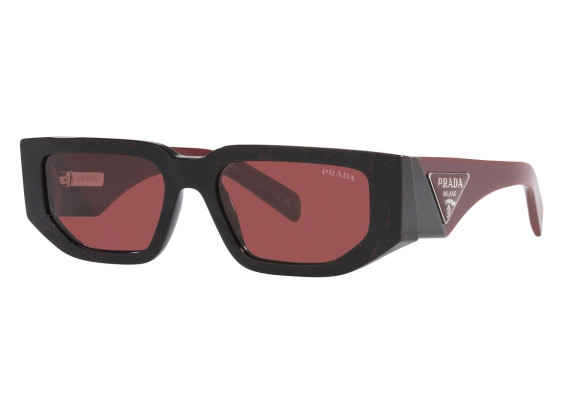 Prada PR09ZS 11F08S Black Etruscan Marble/Dark Violet