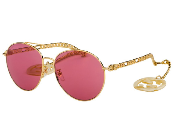 Gucci GG0725S 003 Gold/Red