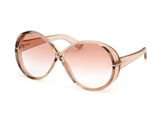 Tom Ford FT1116 45T Shiny Light Brown/Bordeaux Gradient