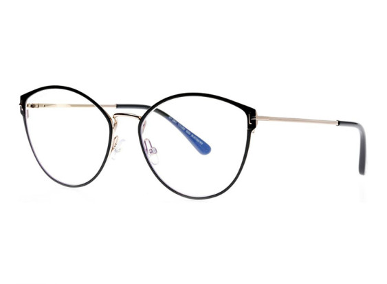 Tom Ford FT5573-B 005 Black Enamel/Rose Gold 55mm