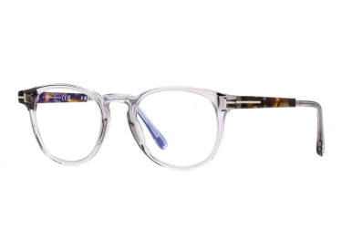 Tom Ford FT5891-F-B 020 Grey/Clear Blue Light Block 51mm