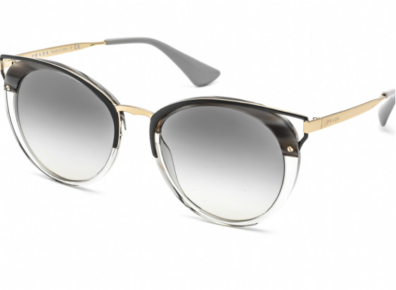 Prada PR66TS MRU130 Striped Grey/Grey Gradient