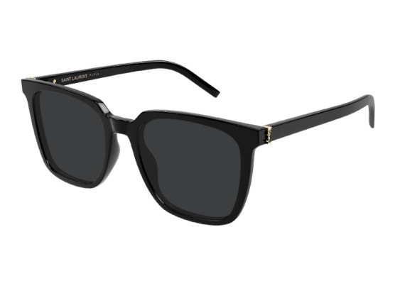 Saint Laurent SLM146 001 Shiny Black/Grey