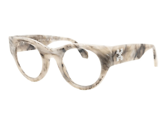 Off-White OERJ013 STYLE 13 0800 Marble/Clear Blue Light Block 47mm