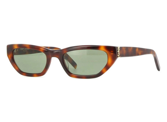 Saint Laurent SLM126 003 Shiny Havana/Green