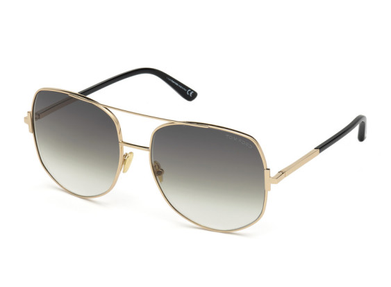 Tom Ford FT0783 28B Shiny Rose Gold/Gradient Smoke