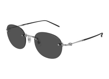 Montblanc MB0126S 006 Silver/Dark Grey