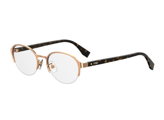 Fendi FF0338/F 0DDB 00 Rose Gold/Havana 52mm