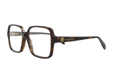 Alexander McQueen AM0286O 002 Dark Havana 55mm