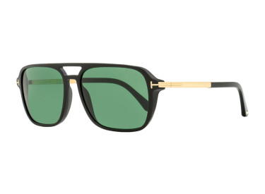 Tom Ford FT0910 01N Shiny Black with Shiny Rose Gold/Green