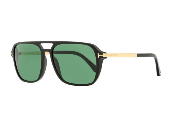 Tom Ford FT0910 01N Shiny Black with Shiny Rose Gold/Green