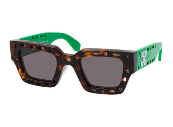 Off-White OERI026 MERCER 6007 Dark Havana/Green/Smoke