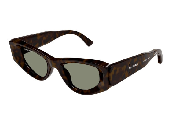 Balenciaga BB0243S 002 Havana/Green