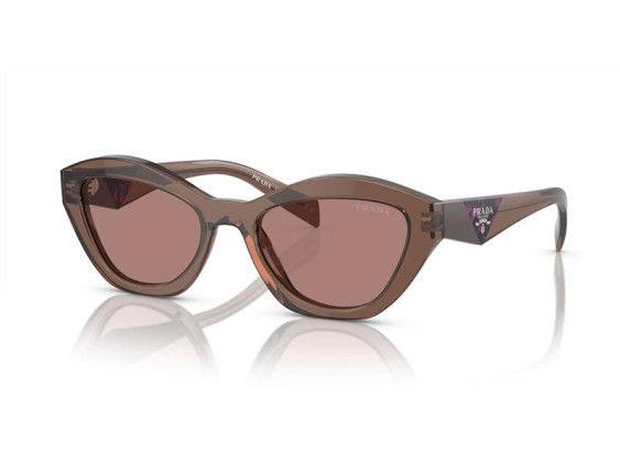 Prada PRA02S 17O60B Transparent Brown/Light Brown