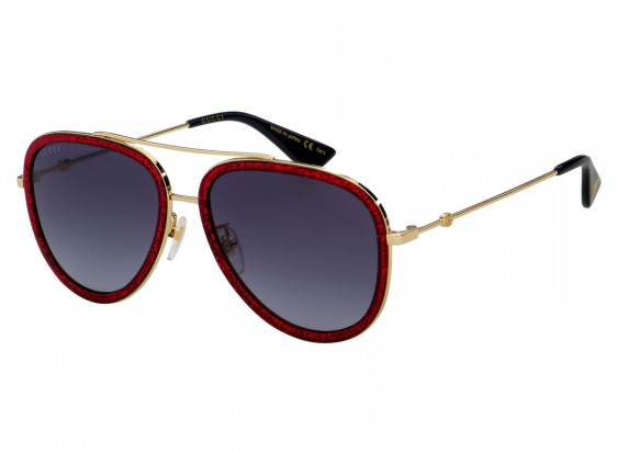 Gucci GG0062S 005 Gold Red/Blue Gradient