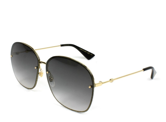 Gucci GG0228S 002 Gold/Grey