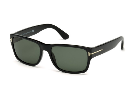 Tom Ford FT0445 01N Shiny Black/Green 56mm